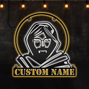 Custom Christian, Saints Name, Thanksgiving and Christmas Decoration Neon Lights Metal Wall Art