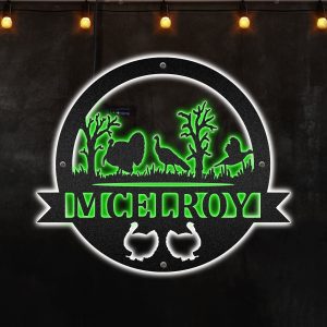 Personalized Turkey Wildlife Afcultures Custom Neon Metal Sign, Neon Lights Metal Wall Art - MS