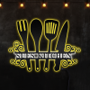 Cook & Enjoy Customized Kitchen Afcultures Custom Neon Metal Sign, Neon Lights Metal Wall Art