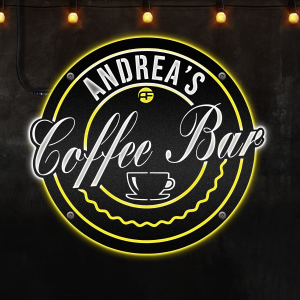 Personalized LED Coffee Bar Metal Art Sign, Light up Coffee Metal Sign, Afcultures Custom Neon Metal Sign, Neon Metal Wall Art
