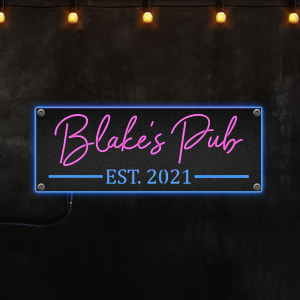 Metal Signs Personalized, LED Sign, Afcultures Custom Neon Metal Sign, Neon Lights Metal Wall Art