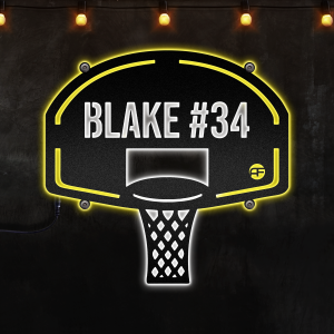 Personalized Basketball LED Metal Art Sign, Light up Basket Ball Name Metal Sign, Afcultures Custom Neon Metal Sign, Neon Lights Metal Wall Art