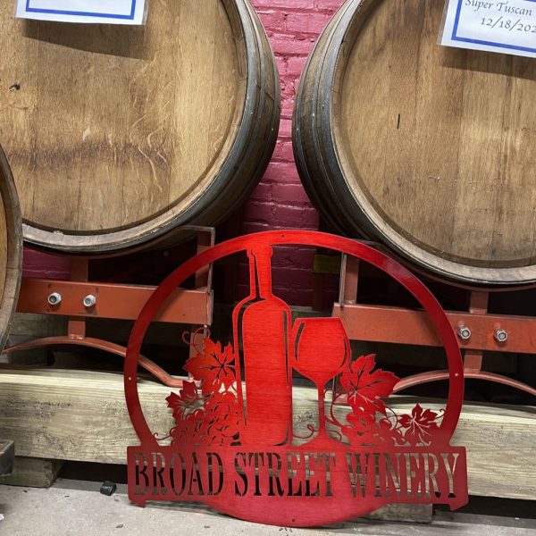 Metal Signs red color