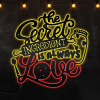 The Secret Ingredient Is Always Love - Metal Kitchen Neon Lights Wall Art Decor - MS
