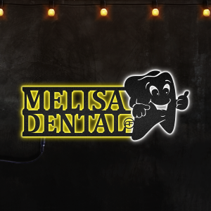 Custom Name Dental Office Custom Neon Metal Sign, Neon Lights Metal Wall Art