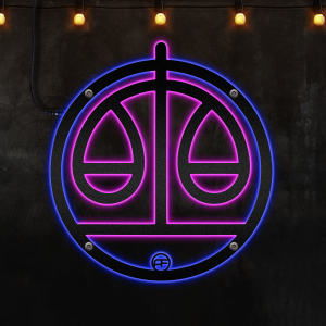 Zodiac Sign Libra Horoscope Wall Decor, Afcultures Custom Neon Metal Sign, Neon Lights Metal Wall Art, Housewarming Gift, Large Metal Decor, Wall Hangings, Living Room Decoration
