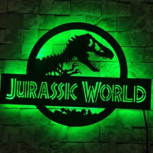 Dinosaur Custom Kids Name Wall Decor, Boys Led Sign, Jurassic Neon Room Decor, Kid Light Lamp, Personalized Name Boy Custom Led Sign
