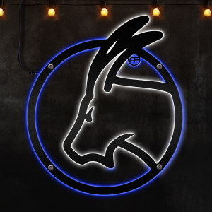 Zodiac Sign Capricorn Horoscope Wall Decor, Afcultures Custom Neon Metal Sign, Neon Lights Metal Wall Art, Housewarming Gift, Large Metal Decor, Wall Hangings, Living Room Decoration