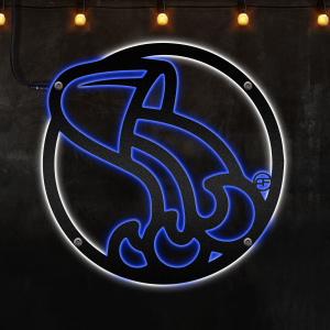 Zodiac Sign Aquarius Horoscope Wall Decor, Afcultures Custom Neon Metal Sign, Neon Lights Metal Wall Art, Housewarming Gift, Large Metal Decor, Wall Hangings, Living Room Decoration