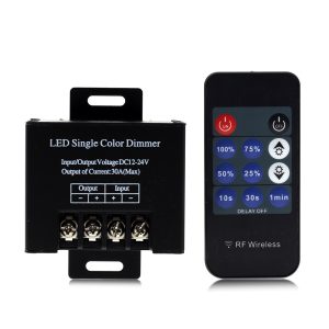 RF Wireless Remote Controller for LED Strip Dimmer Lights