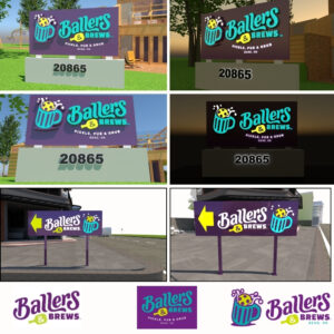 3D Signage Mock-Up Preview Deposit. See Your Sign Before You Buy. (Sq.ft)